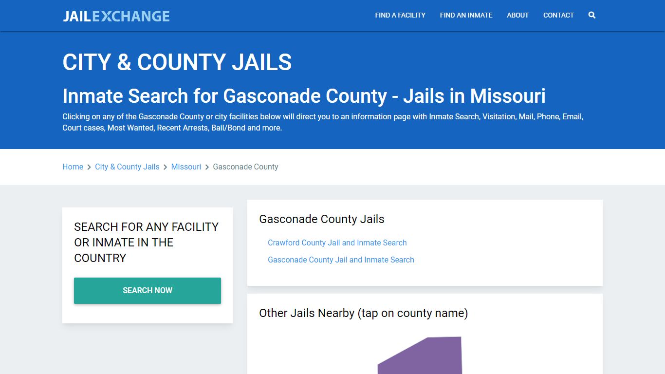 Inmate Search for Gasconade County | Jails in Missouri - Jail Exchange